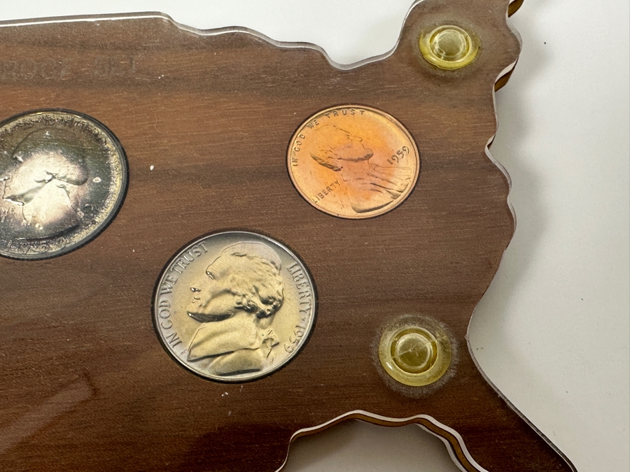 Vintage 1959 U.S. Proof Coin Set With Silver Coins [Photo 6]