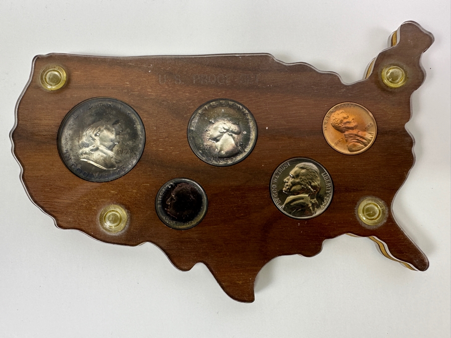 Vintage 1959 U.S. Proof Coin Set With Silver Coins [Photo 2]