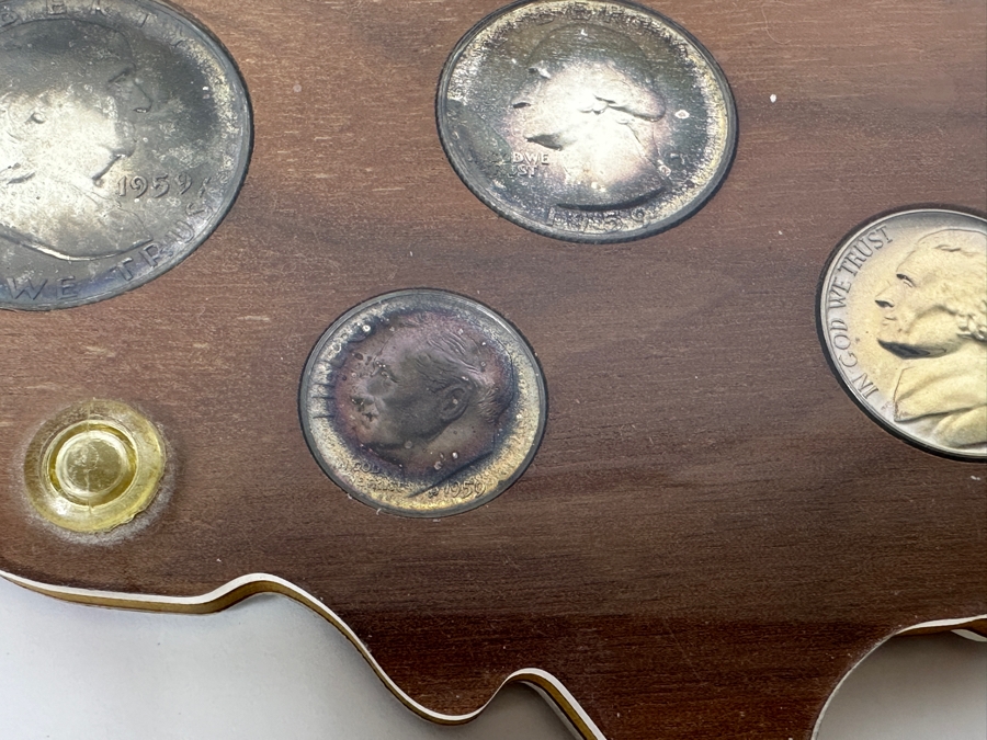 Vintage 1959 U.S. Proof Coin Set With Silver Coins [Photo 5]