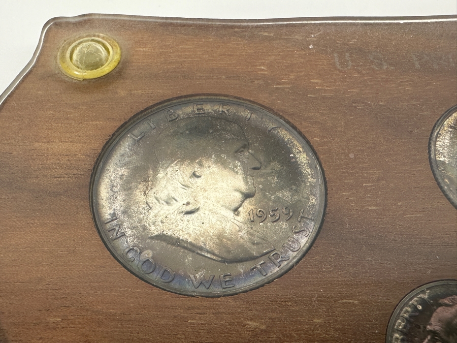 Vintage 1959 U.S. Proof Coin Set With Silver Coins [Photo 4]