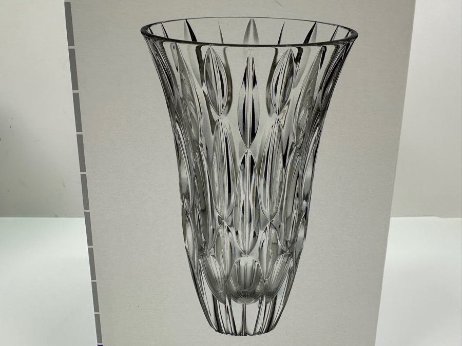 Pair Of Waterford Crystal 9' Vases With Original Boxes: Marquis Crosby Vase & Marquis Rainfall Vase [Photo 8]
