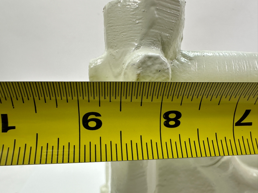 Pair Of Painted White Metal Faux Bamboo Cachepot Planters 9W X 9.5H [Photo 6]