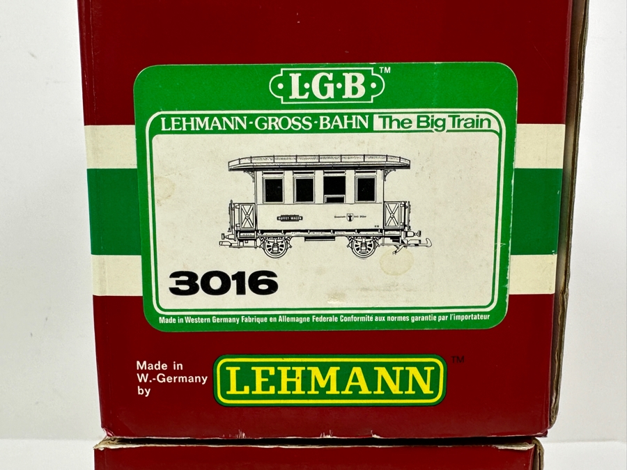 LGB Lehmann Gross Bahn The Big Train With Original Boxes: Passenger Car 3040 & Zillertalbahn Buffet-Wagen Car 3016 [Photo 6]