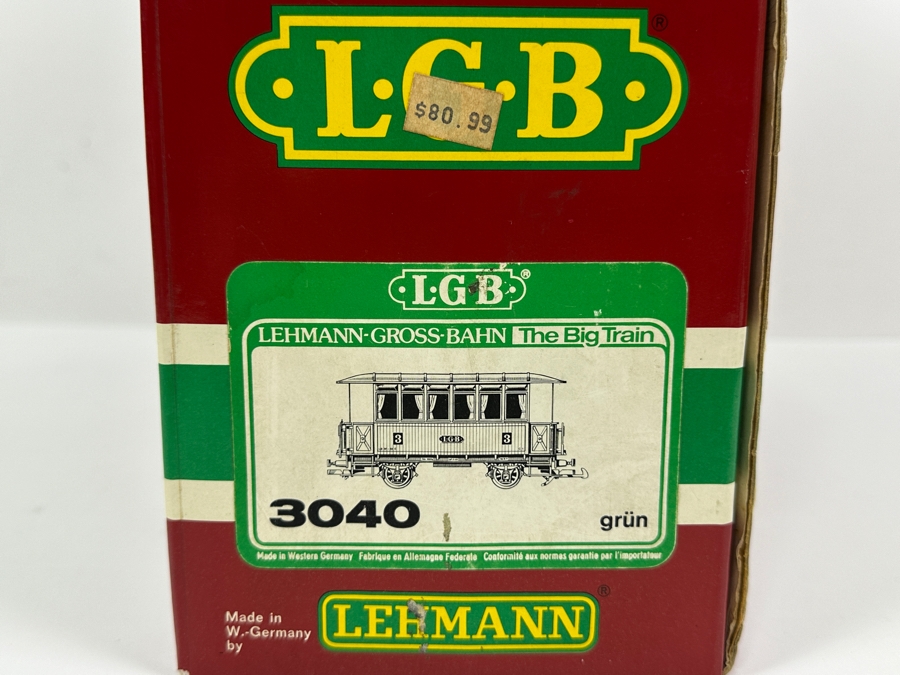 LGB Lehmann Gross Bahn The Big Train With Original Boxes: Passenger Car 3040 & Zillertalbahn Buffet-Wagen Car 3016 [Photo 5]