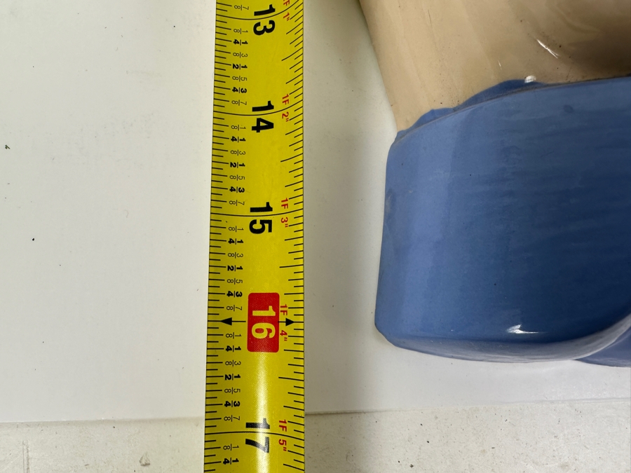 Just Added - Vintage Hand Painted Holland Mold Chalkware Happy Clown Face Wall Artwork 10W X 16H [Photo 10]