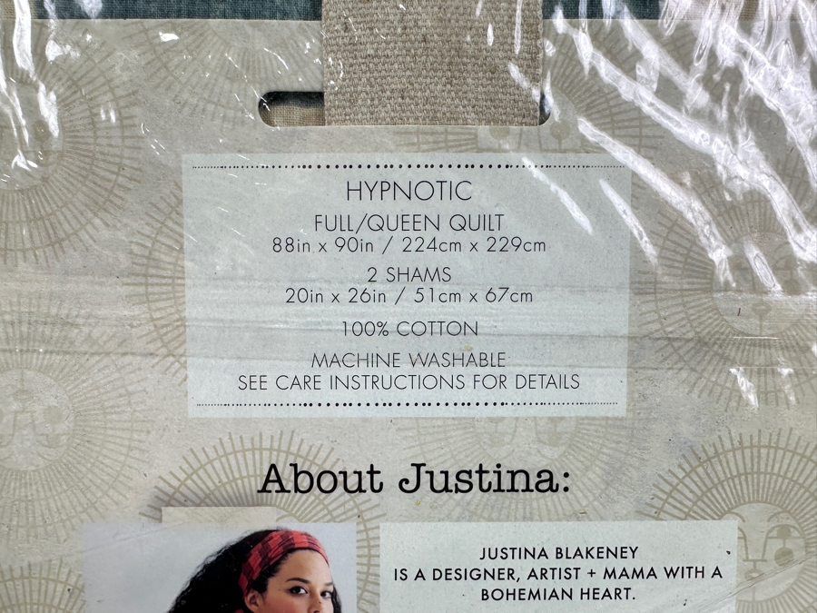 Just Added - New Justina Blakeney For Makers Collective Hypnotic Full/Queen Duvet Set With Duvet & 2 Shams [Photo 5]