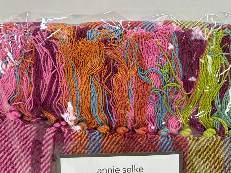 Just Added - New Annie Selke Pilar Stripe Throw Blanket 60 X 78 [Photo 3]