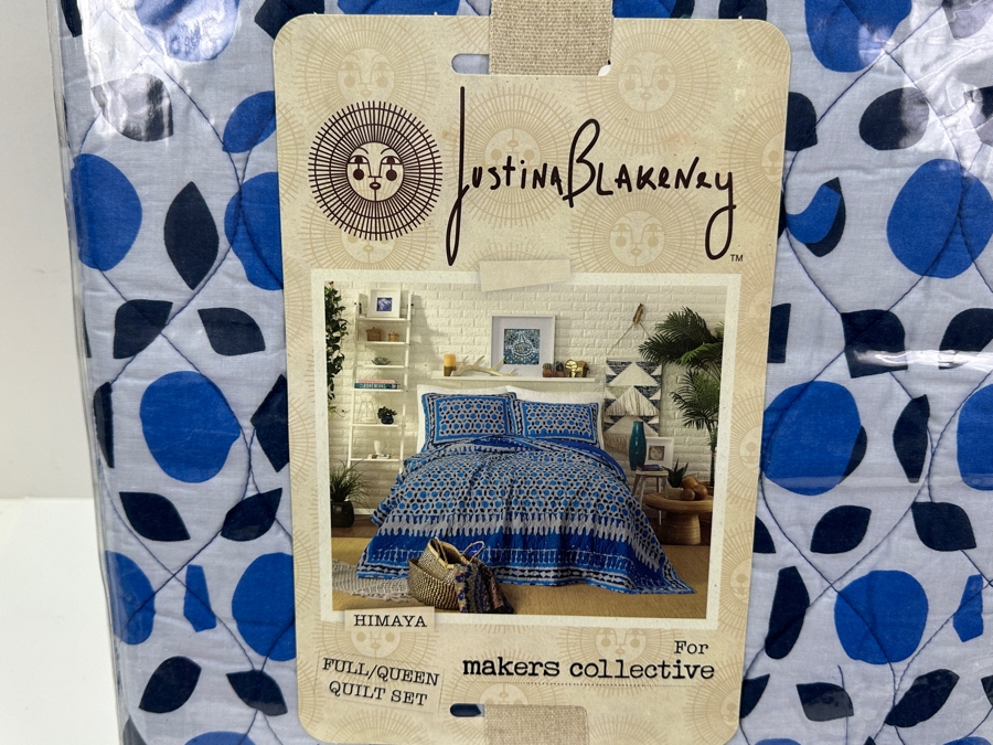 Just Added - New Justina Blakeney For Makers Collective Himaya Full/Queen Duvet Set With Duvet & 2 Shams [Photo 2]