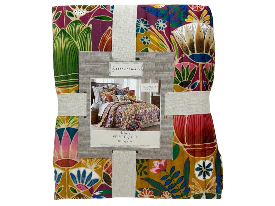 Just Added - New Arte Boema Delissa Velvet Quilt Full/Queen