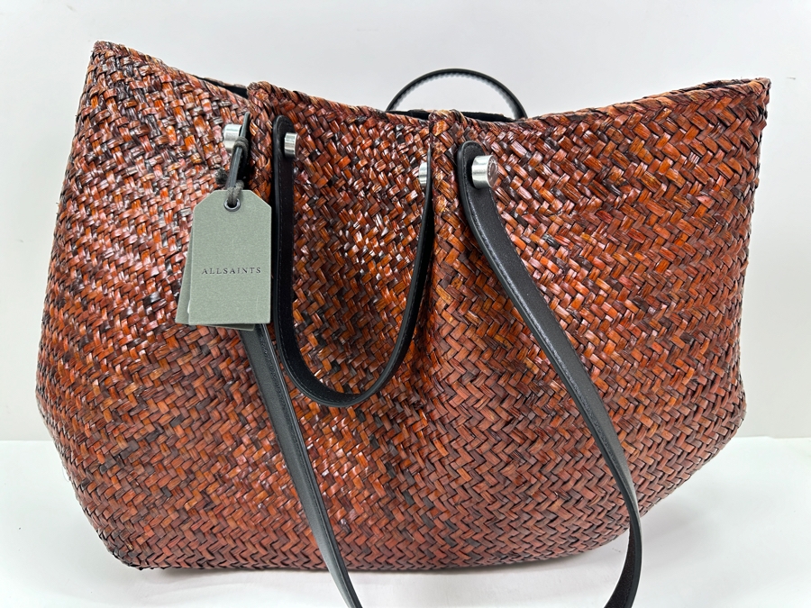 Just Added - New AllSaints Allington Straw Tote Retails $129 [Photo 4]