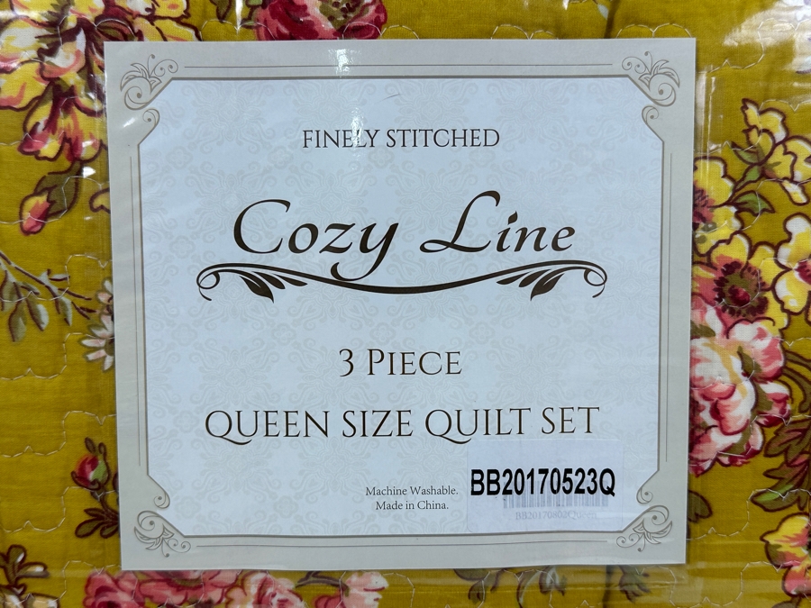 Just Added - New Cozy Line Finely Stitched 3 Piece Queen Size Quilt Set [Photo 2]
