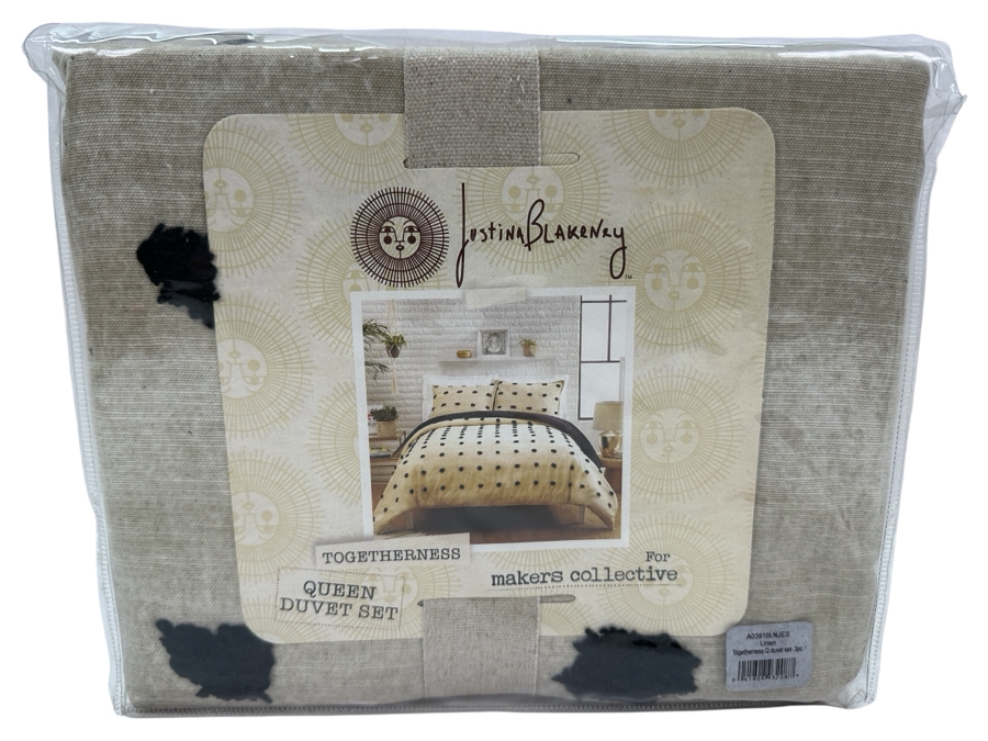 Just Added - New Justina Blakeney For Makers Collective Togetherness Queen Duvet Set With Duvet & 2 Shams