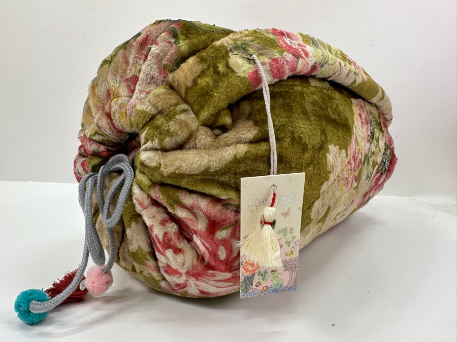 Just Added - New Johnny Was Vintage Rose Cozy Blanket Retails $248 [Photo 7]