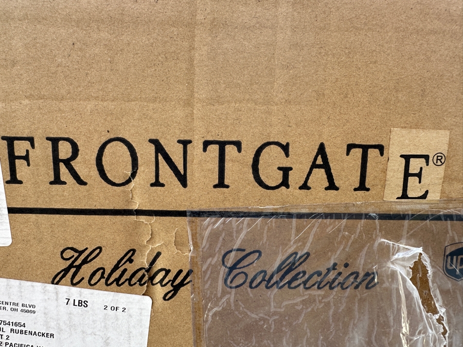 Just Added - Pair Of Frontgate 13' Pinecone Balls With Original Boxes [Photo 6]