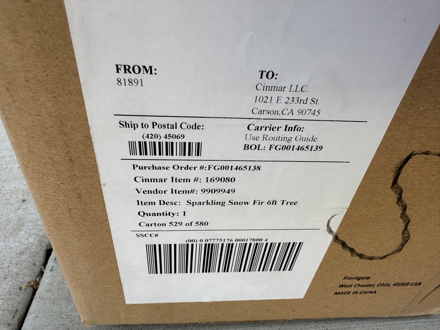 Just Added - Pair Of Frontgate Sparkling Snow Fir 6' LED Christmas Trees With Boxes [Photo 6]