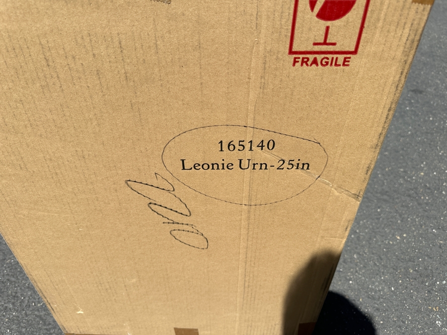 Just Added - Pair Of New With Box Frontgate Leonie Urns 25'H With Faux Flowers Retails $598 [Photo 4]