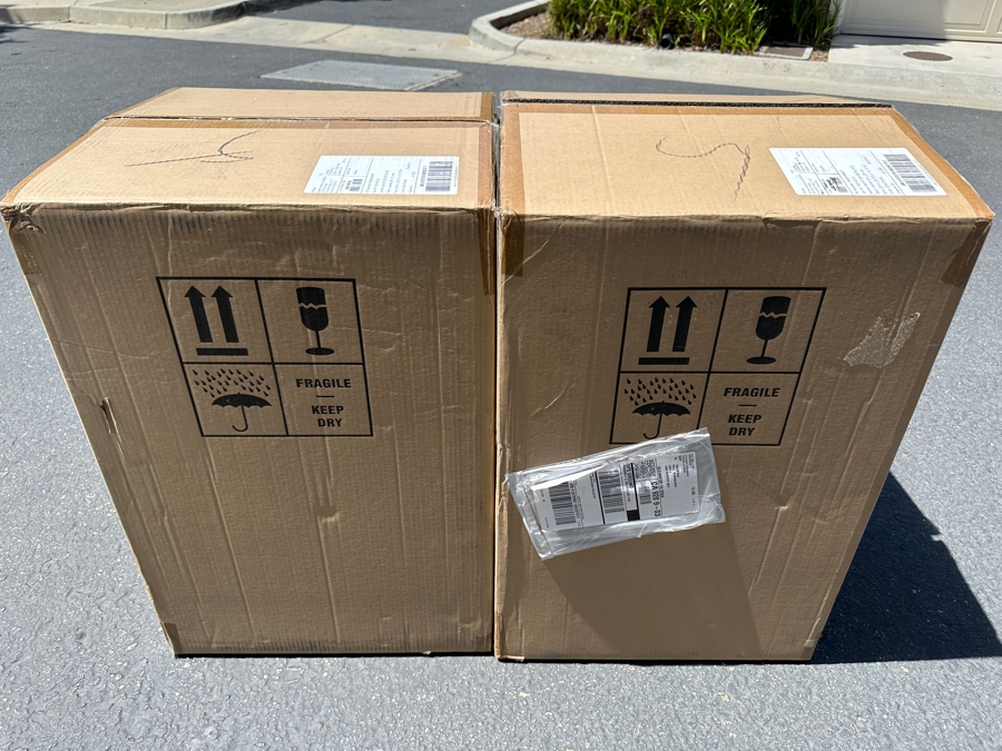 Just Added - Pair Of New With Box Frontgate Leonie Urns 25'H With Faux Flowers Retails $598 [Photo 5]