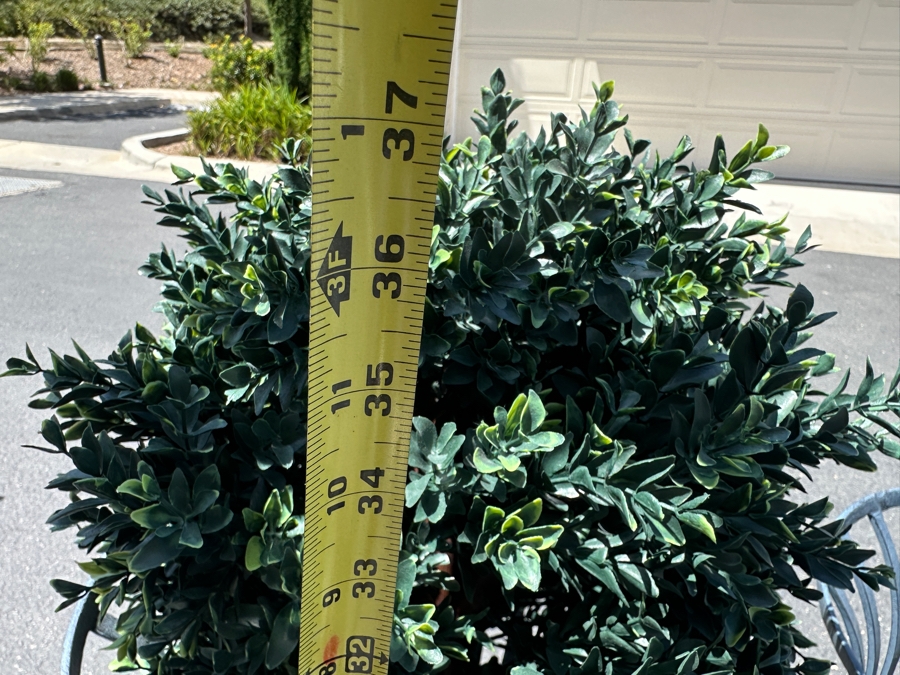 Just Added - Pair Of New With Box Frontgate Leonie Urns 25'H With Faux Flowers Retails $598 [Photo 6]