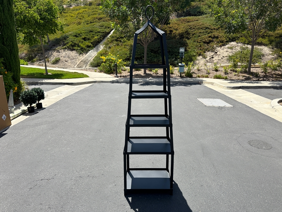 Just Added - Black Metal 3-Piece Etagere 20W X 75H [Photo 3]