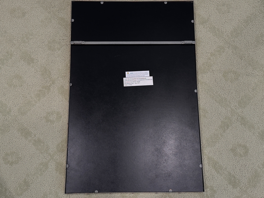 Just Added - Gold Finished Metal Hollywood Regency Style Wall Mirror 21 X 32 [Photo 3]