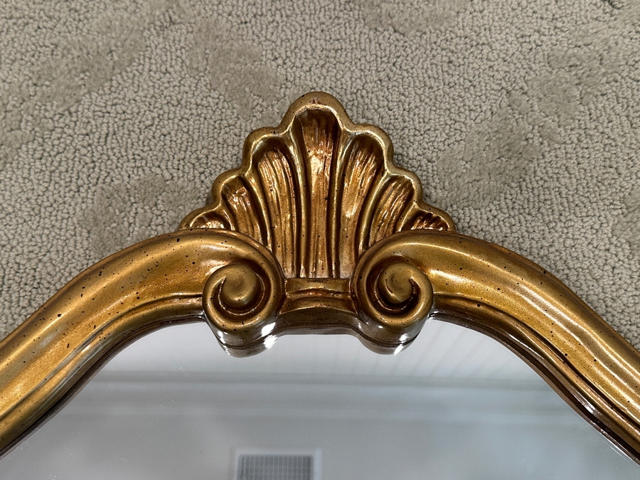 Just Added - Gold Tone Wall Mirror 26W X 35H [Photo 3]