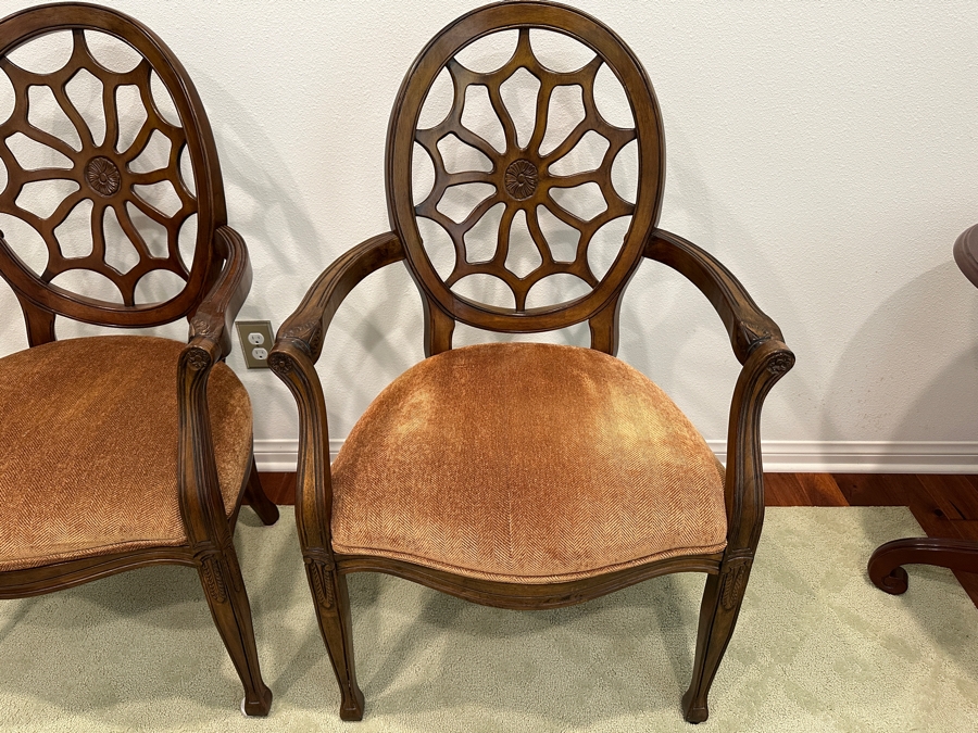 Just Added - Pair Of Spider-back Armchairs Accent Chairs [Photo 3]