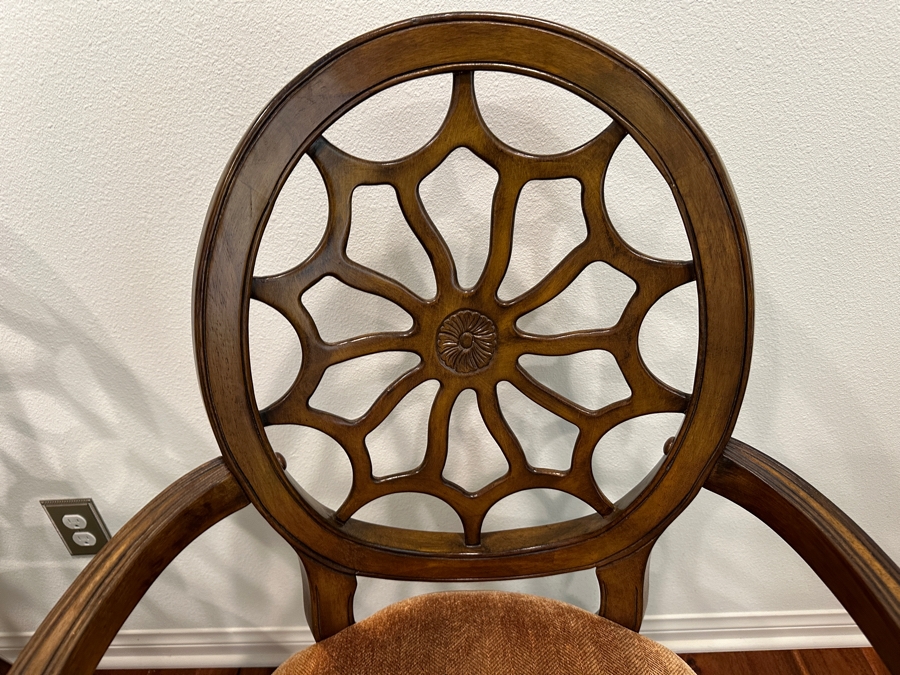 Just Added - Pair Of Spider-back Armchairs Accent Chairs [Photo 4]