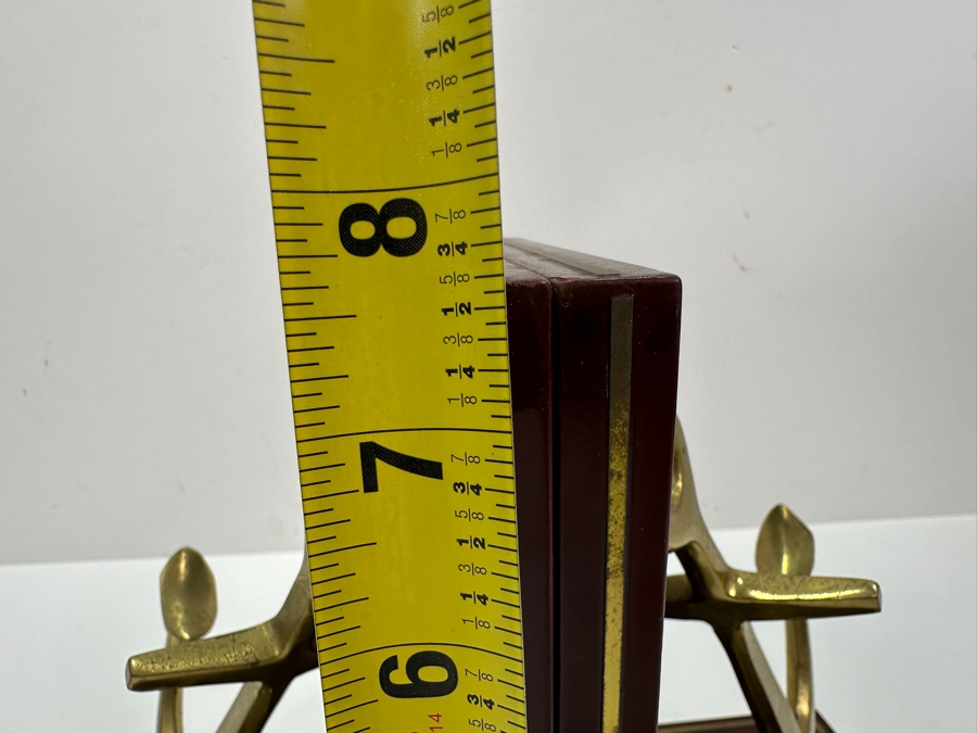 Just Added - Pair Of Wood & Brass Ship's Anchor Bookends 10W X 7.5H X 5D [Photo 6]