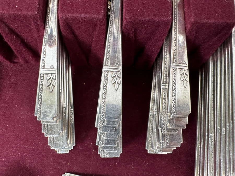 Just Added - Prestige Boxed Silverplate Flatware Service For 10-12 16W X 11D X 3H [Photo 4]