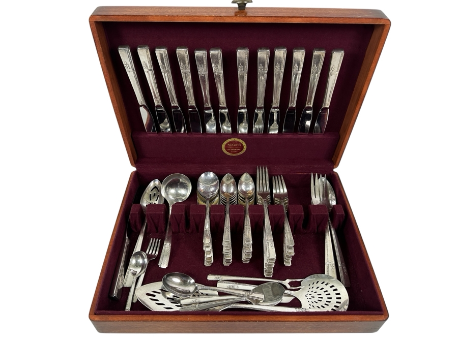 Just Added - Prestige Boxed Silverplate Flatware Service For 10-12 16W X 11D X 3H