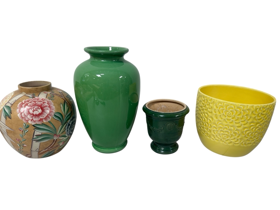 Just Added - (2) Vases & (2) Flower Pots