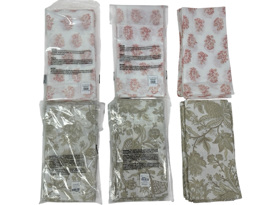 Just Added - (6) Set Of Four Each Pottery Barn Napkins