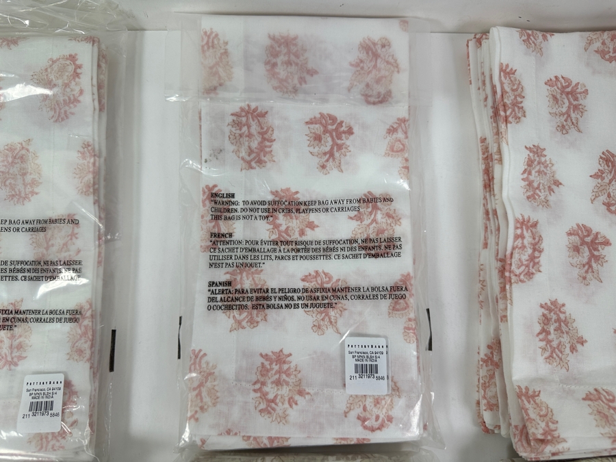 Just Added - (6) Set Of Four Each Pottery Barn Napkins [Photo 2]