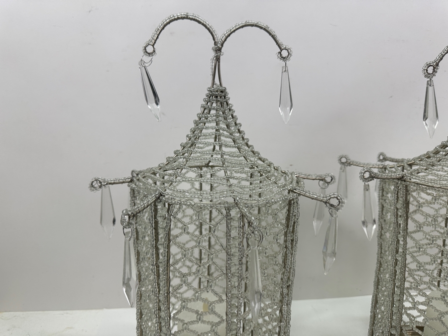 Just Added - Pair Of Ballard Designs Bunny Williams Pagoda Flameless Candle Covers Large 19'H [Photo 3]