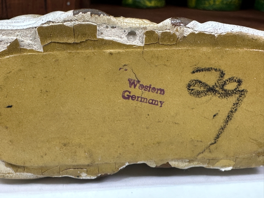 Just Added - Nativity Set With Wooden Manger And Italian And German Figurines 21W X 8D X 10H [Photo 22]