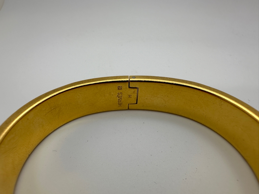Hermes Enamel Clic H Bangle Bracelet Retails $770 [Photo 4]