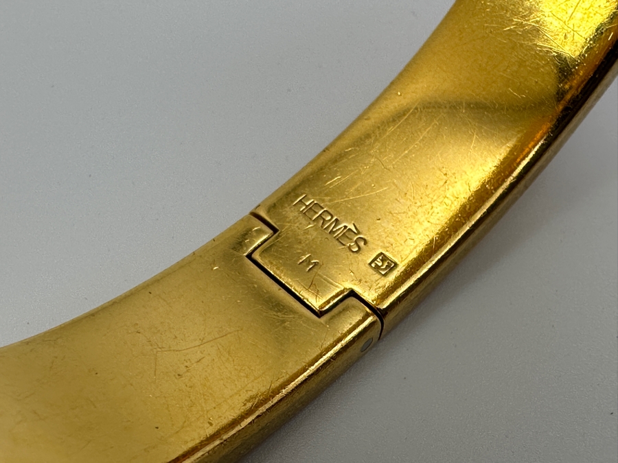 Hermes Enamel Clic H Bangle Bracelet Retails $770 [Photo 7]
