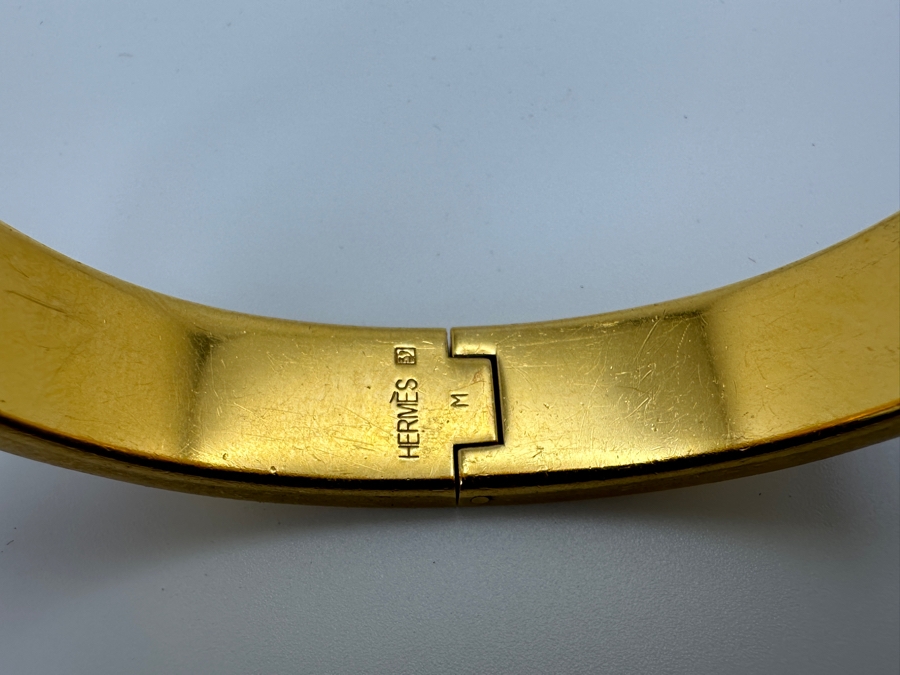 Hermes Enamel Clic H Bangle Bracelet Retails $770 [Photo 6]