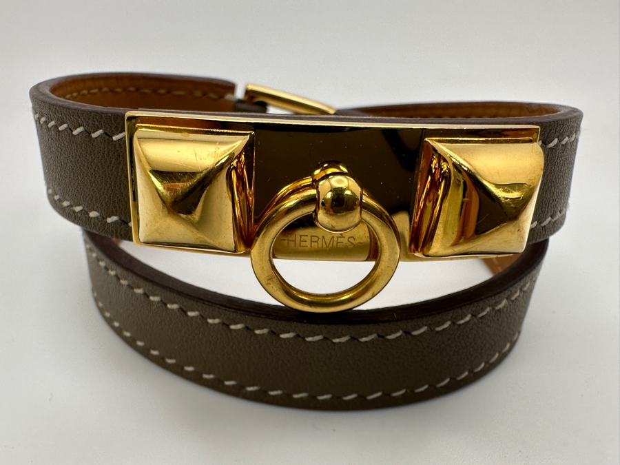 Hermes Rivale Double Tour Bracelet Retails $890 [Photo 2]
