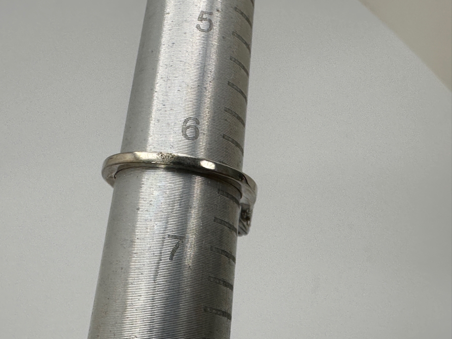 Sterling Silver CZ Ring Size 6.25 4.3g [Photo 10]