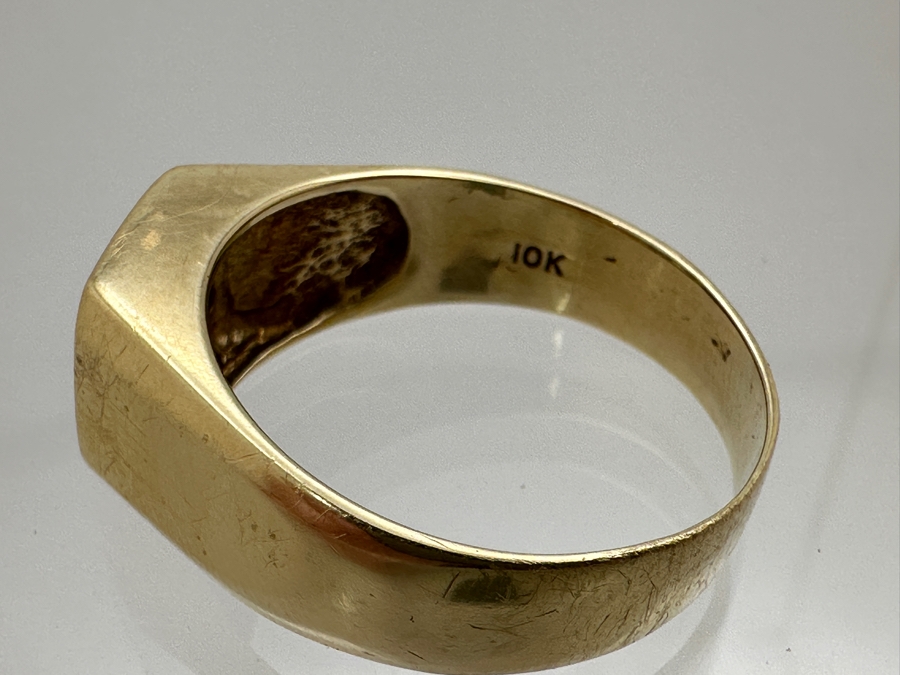 10k Gold CZ Ring Size 12.5 7.1g Retails $1,300 [Photo 6]