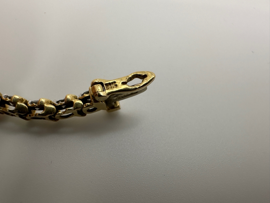 14k Gold 'S' Link Diamond 7' Bracelet Set With (38) 2.25mm Diamonds Est. 1.9cttw 12.5g Retails $5,000 [Photo 8]