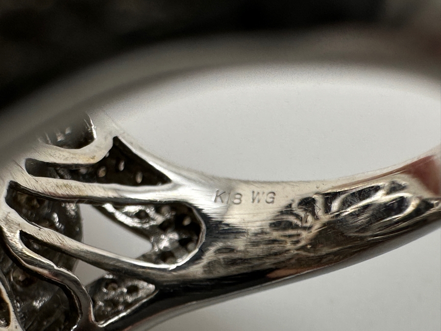 Stunning 18k Gold Ring Set With (138) Cognac Diamonds & (260) White Diamonds 18.8g Est. Cttw 7.06 Size 8.5 Retails $16,000 - Watch Video On Detail Page [Photo 13]