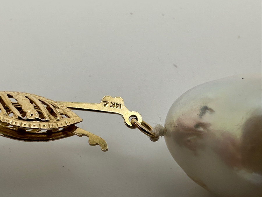 16' Baroque Pearl Necklace With 14k Gold Clasp [Photo 6]