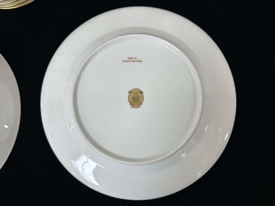Hutschenreuther of Selb Porcelain Dinner Service For Approximately 12 Back Stamped With A Hand Painted Gold Crown Covering The Mark From The Hotel Del Coronado Owned By The Former Owner Of The Hotel, John S. Alessio, This Service Was Coveted By The Owner [Photo 17]