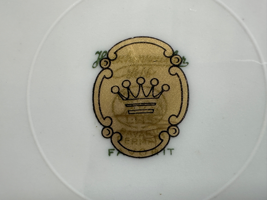 Hutschenreuther of Selb Porcelain Dinner Service For Approximately 12 Back Stamped With A Hand Painted Gold Crown Covering The Mark From The Hotel Del Coronado Owned By The Former Owner Of The Hotel, John S. Alessio, This Service Was Coveted By The Owner [Photo 19]