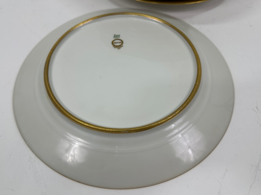 Goa France Limoges Hand Painted Gold Porcelain 10 3/8' Dinner Plates From The Hotel Del Coronado Owned By The Former Owner Of The Hotel, John S. Alessio [Photo 5]