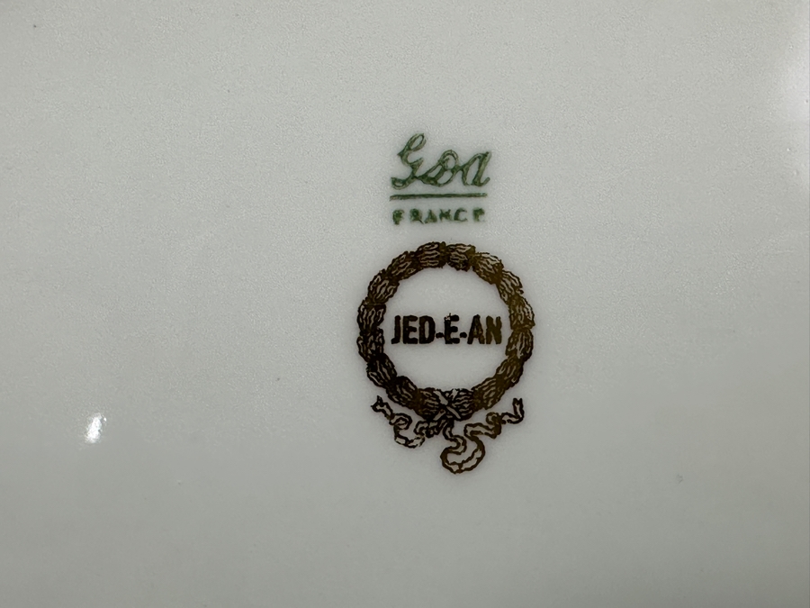 Goa France Limoges Hand Painted Gold Porcelain 10 3/8' Dinner Plates From The Hotel Del Coronado Owned By The Former Owner Of The Hotel, John S. Alessio [Photo 6]