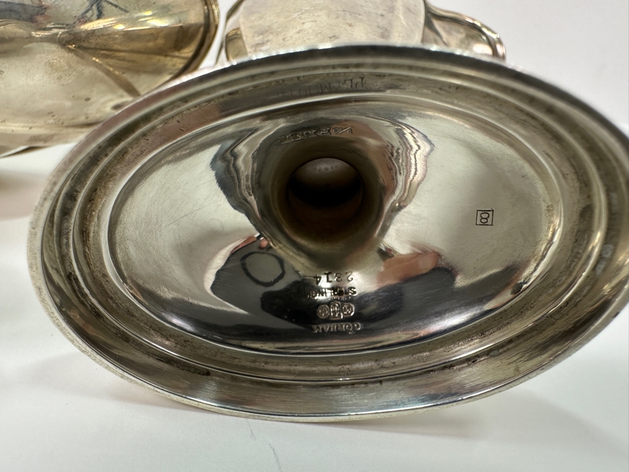 Gorham Sterling Silver Creamer & Sugar Plymouth Pattern 271.8g Silver Melt Value $308 [Photo 5]