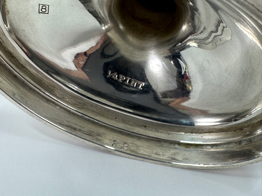 Gorham Sterling Silver Creamer & Sugar Plymouth Pattern 271.8g Silver Melt Value $308 [Photo 7]